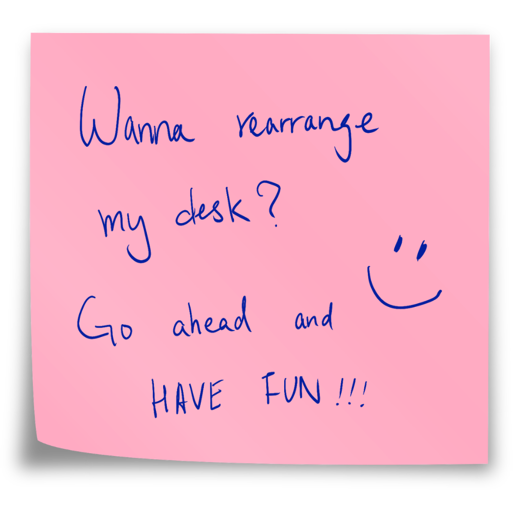 Memo note on the desk